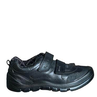 RHINO BOYS WATERPROOF G FIT SHOE - BLACK LEATHER